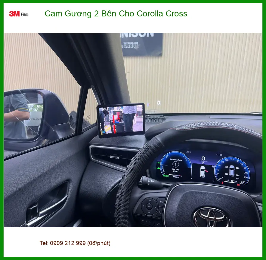 Anh Cường lắp Cam Gương 2 Bên cho Corolla Cross Quận Bình Thạnh an toàn hơn ảnh thực tế 3