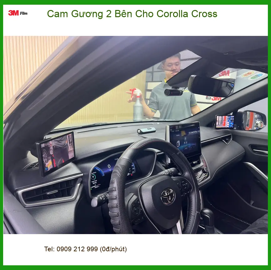 Anh Long lắp Cam Gương 2 Bên Cho Corolla Cross tại Quận Huyện Củ Chi để an tâm hơn khi lùi xe