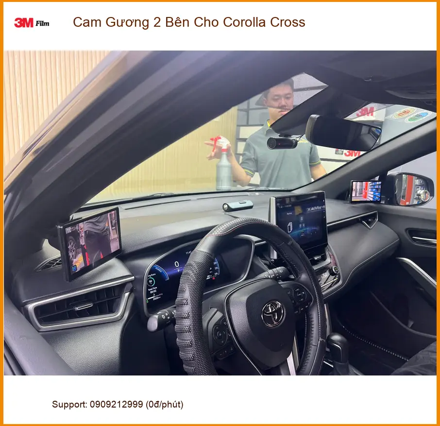 Anh Minh Khôi lắp Cam Gương 2 Bên Toyota Corolla Cross Quận 10 ảnh thực tế 4
