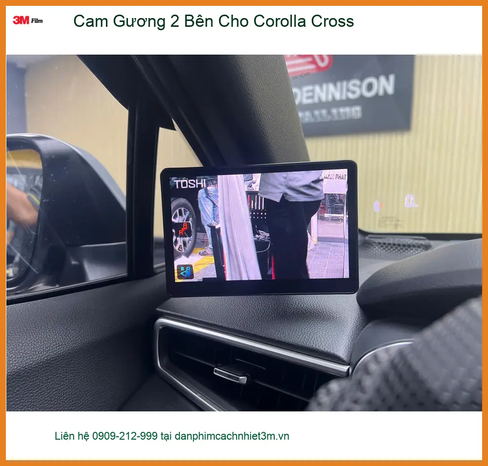 Anh Long lắp Cam Gương 2 Bên Cho Corolla Cross tại Quận Huyện Củ Chi để an tâm hơn khi lùi xe ảnh thực tế 4