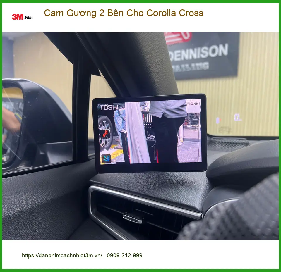 Anh Phước lắp Cam Gương 2 Bên Corolla Cross ở Nhà Bè tránh va chạm ảnh thực tế 5