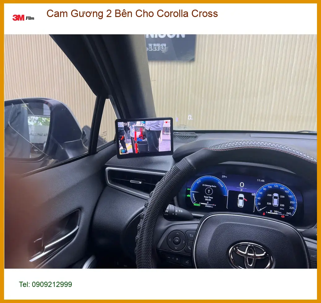 Chị Lan Anh Lắp Cam Gương 2 Bên Corolla Cross Quận 9 Nhanh Gọn ảnh thực tế 3