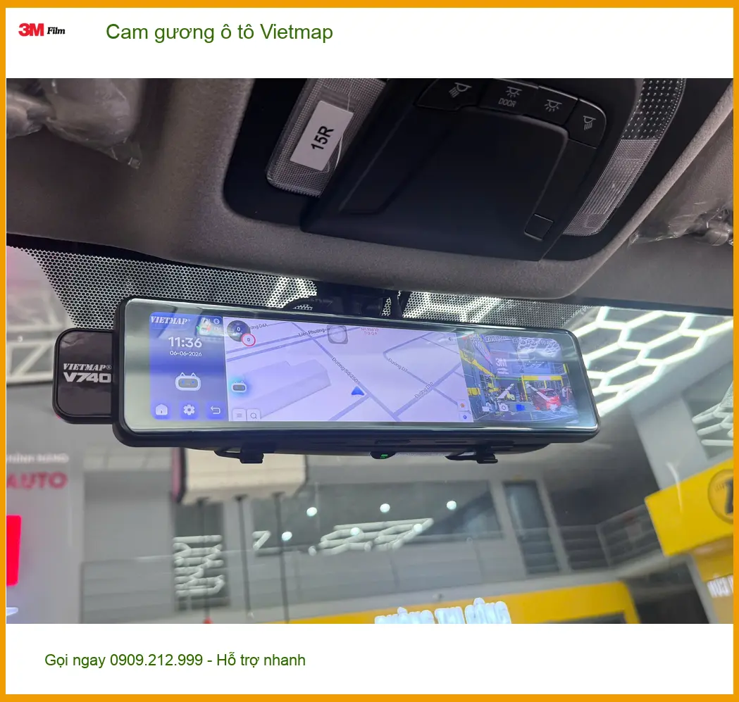 Anh Khang lắp Camera gương ô tô Vietmap cho Honda CR-V tại Thủ Đức