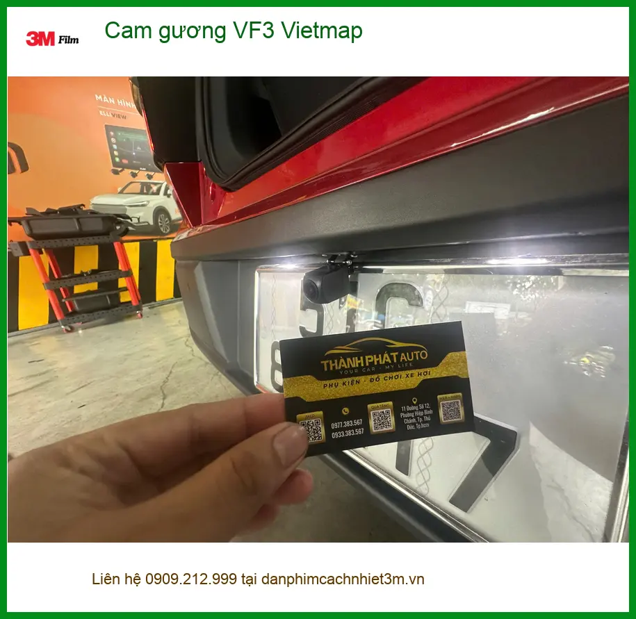 Chú Tấn lắp cam gương Vietmap VF3 tại Quận 8 để an tâm lái xe ảnh thực tế 2