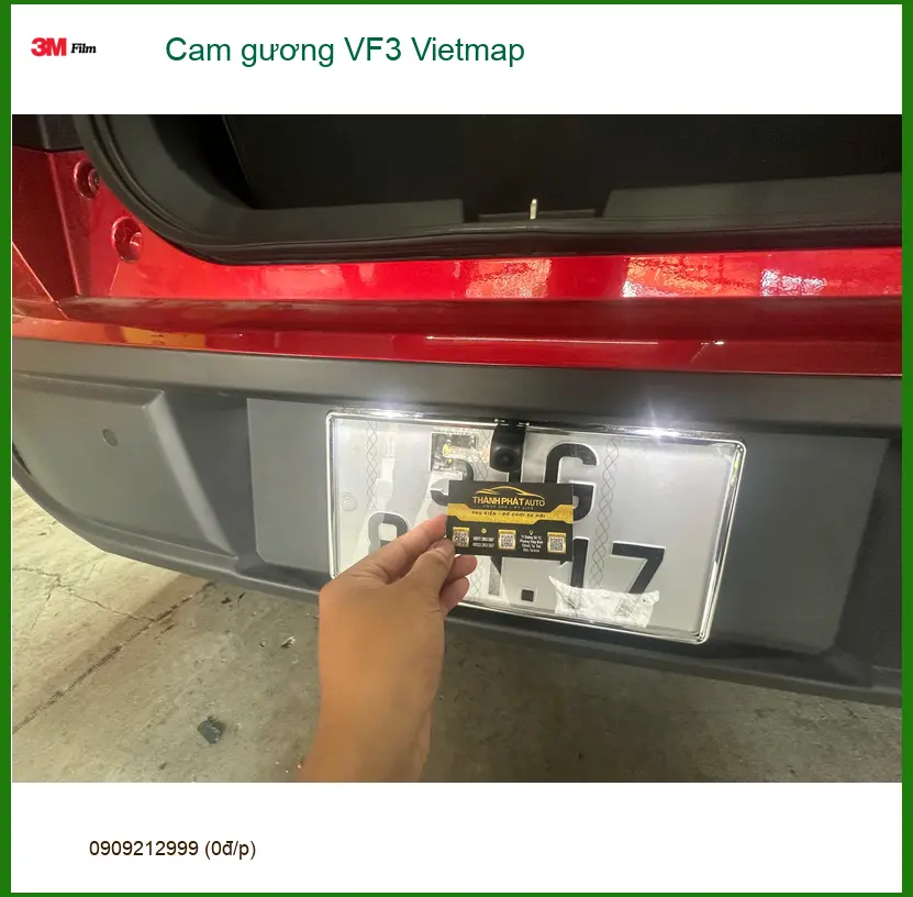 Chú Trường lắp camera gương Vietmap cho VinFast VF3 tại Cần Giờ để tăng tầm nhìn ảnh thực tế 3