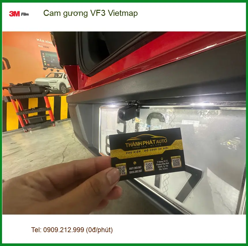 Anh Kiên lắp cam gương Vietmap cho VinFast VF3 tại Quận 4 để lái xe an toàn hơn ảnh thực tế 3