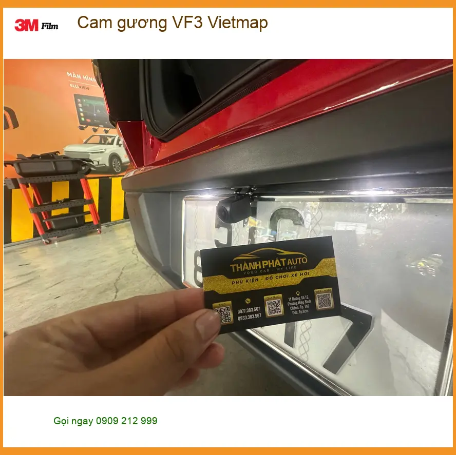 Anh Khang lắp cam gương Vietmap cho VinFast VF3 tại Gò Vấp để lái xe an toàn hơn ảnh thực tế 4