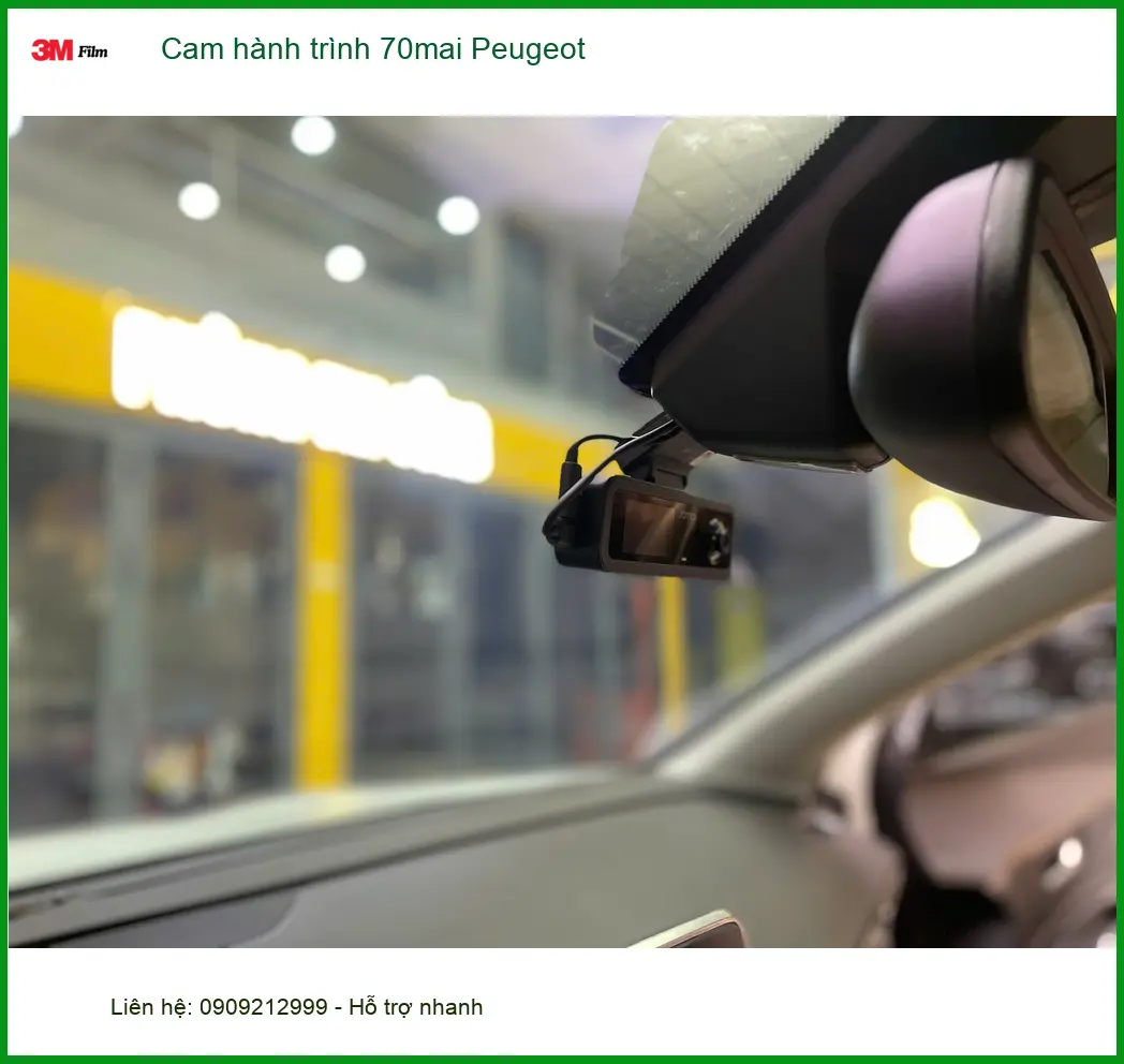 Chị Thư lắp cam hành trình 70mai cho Peugeot 3008 tại Thủ Đức ảnh thực tế 2
