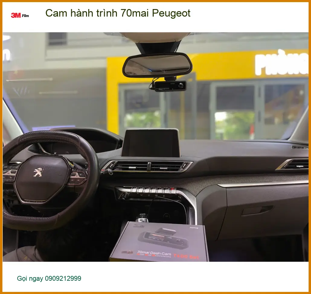 Anh Kiên lắp cam hành trình 70mai cho Peugeot 3008 tại Bình Chánh ảnh thực tế 4