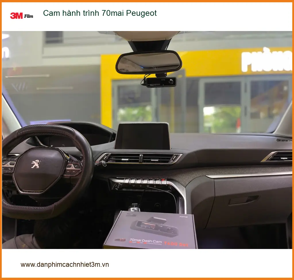 Chị Thư lắp cam hành trình 70mai cho Peugeot 3008 tại Quận 12 để an tâm lái xe ảnh thực tế 5