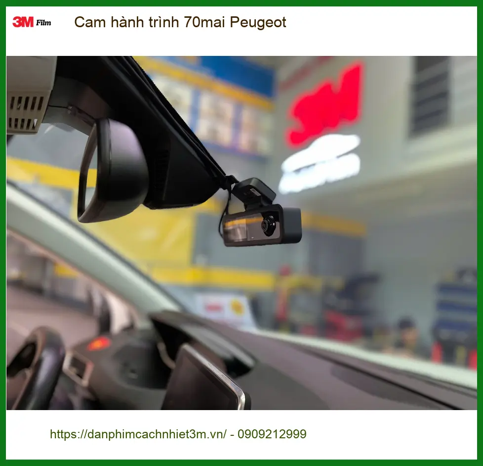 Anh Khải lắp Cam hành trình 70mai Peugeot 3008 tại Củ Chi để an tâm lái xe ảnh thực tế 4