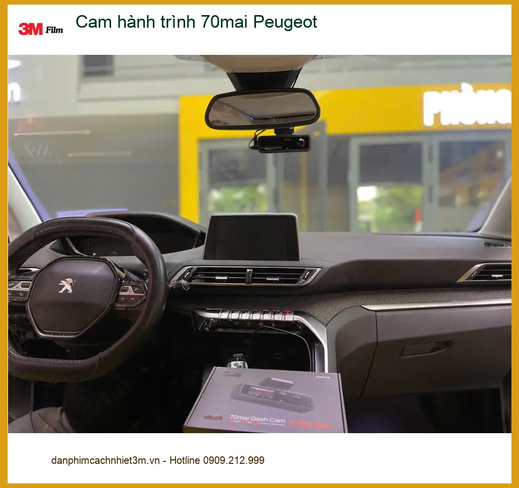 Chú Vĩnh lắp cam hành trình 70mai cho Peugeot 3008 tại Hóc Môn để đảm bảo an toàn