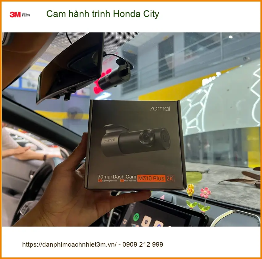 Chị Thu lắp cam hành trình Honda City tại Bình Chánh để an tâm lái xe tuyến đường mới ảnh thực tế 2