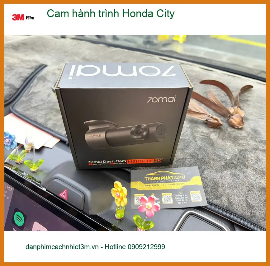 Chị Hằng lắp cam hành trình Honda City tại Quận 7 để yên tâm lái xe ảnh thực tế 2