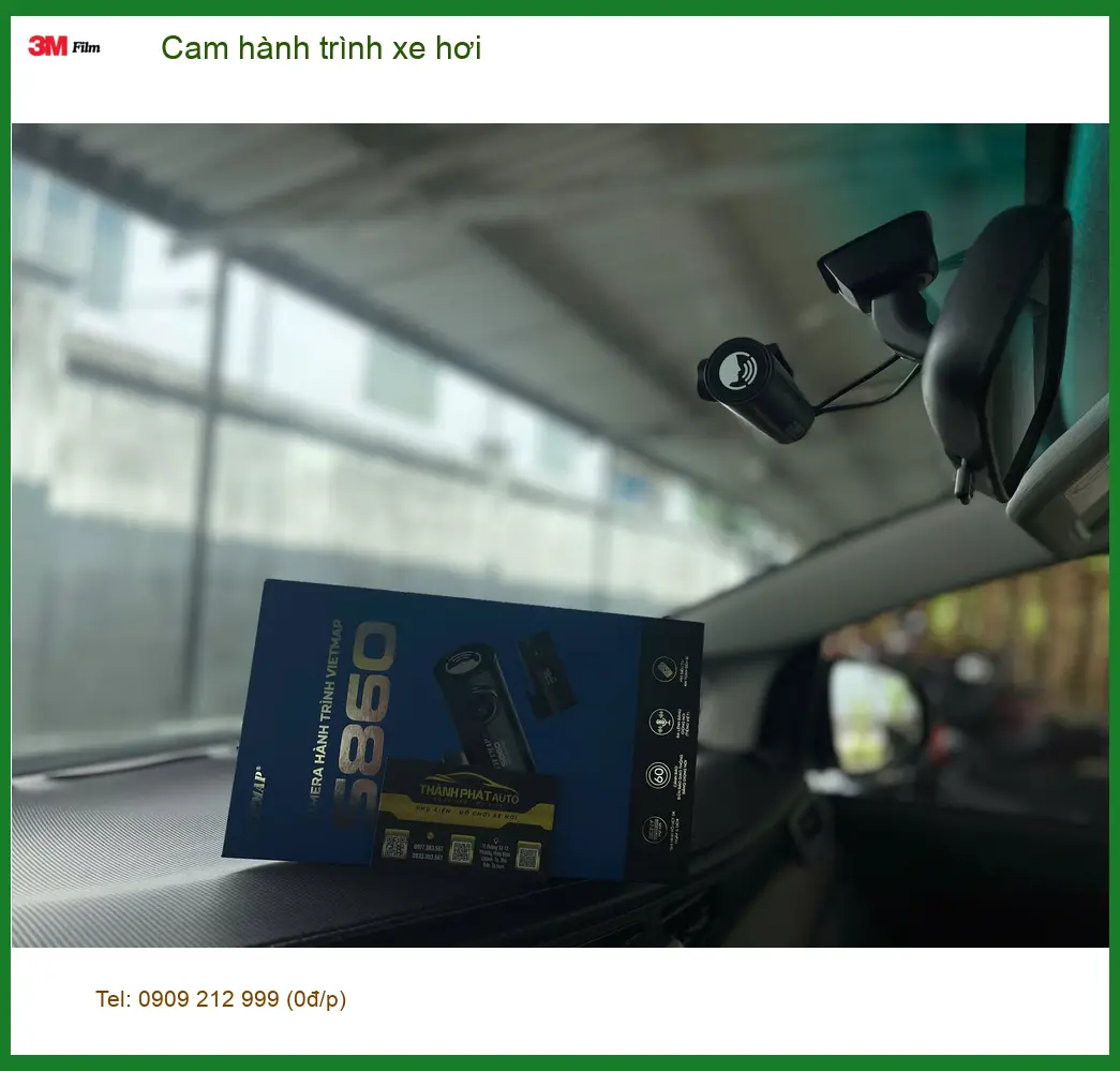 Cô Thúy lắp cam hành trình cho Kia Seltos ở Quận Tân Phú để tăng an toàn ảnh thực tế 3