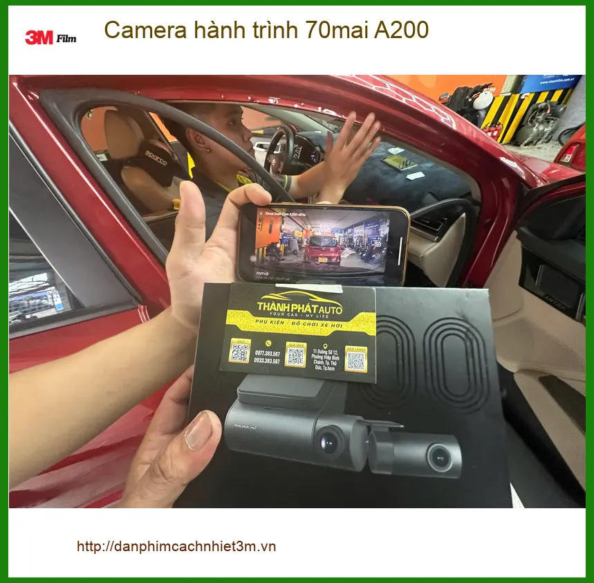 Anh Hùng lắp Camera hành trình 70mai A200 cho Honda CRV ở Quận 6