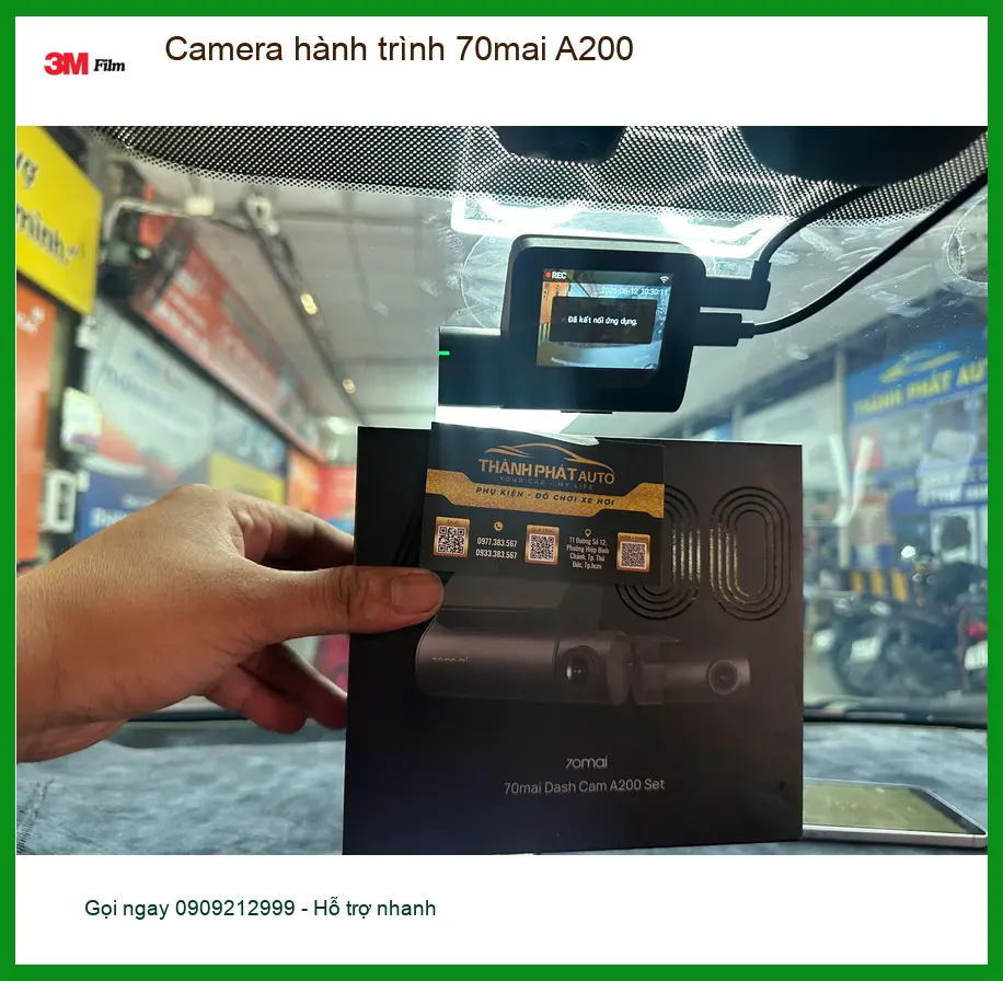 Chị Thảo lắp Camera hành trình 70mai A200 cho Honda Civic tại Quận 2