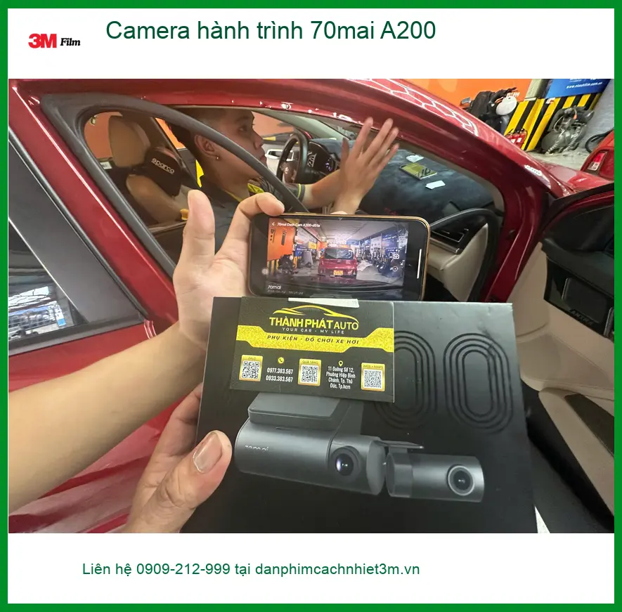 Chị Thảo lắp Camera hành trình 70mai A200 cho Honda Civic tại Quận 2 ảnh thực tế 2