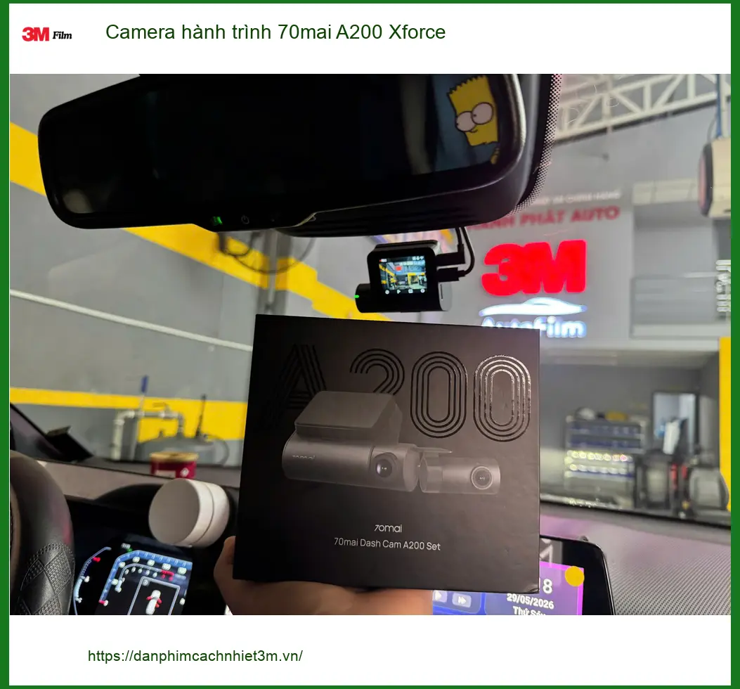 Chị Thảo gắn Camera hành trình 70mai A200 Xforce Mazda CX-5 Quận 7, lắp nhanh ảnh thực tế 2