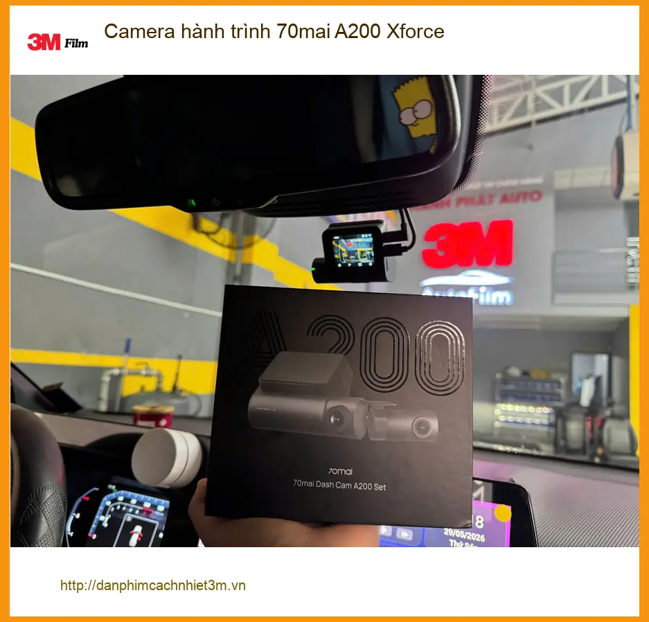 Lắp Camera hành trình 70mai A200 Xforce tại Quận 8 cho Anh Long ảnh thực tế 2