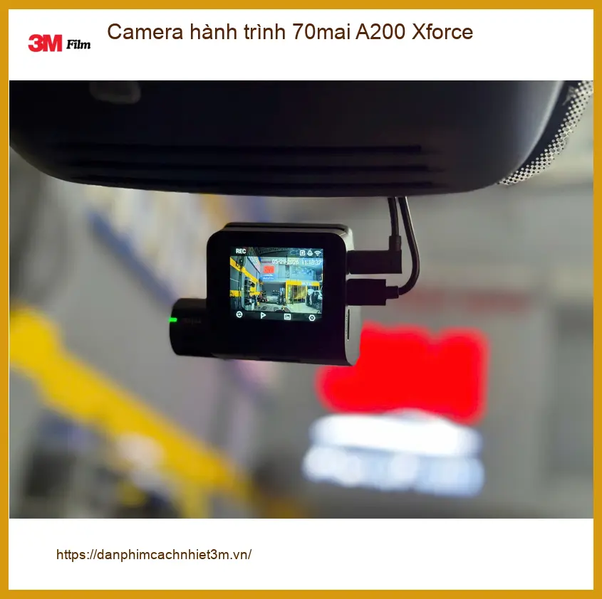 Lắp Camera hành trình 70mai A200 Xforce tại Quận 8 cho Anh Long ảnh thực tế 3