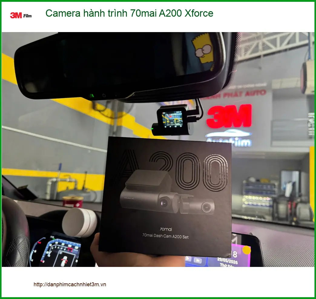 Anh Dũng lắp Camera hành trình 70mai A200 Xforce Kia K3 ở Q.10 ảnh thực tế 3