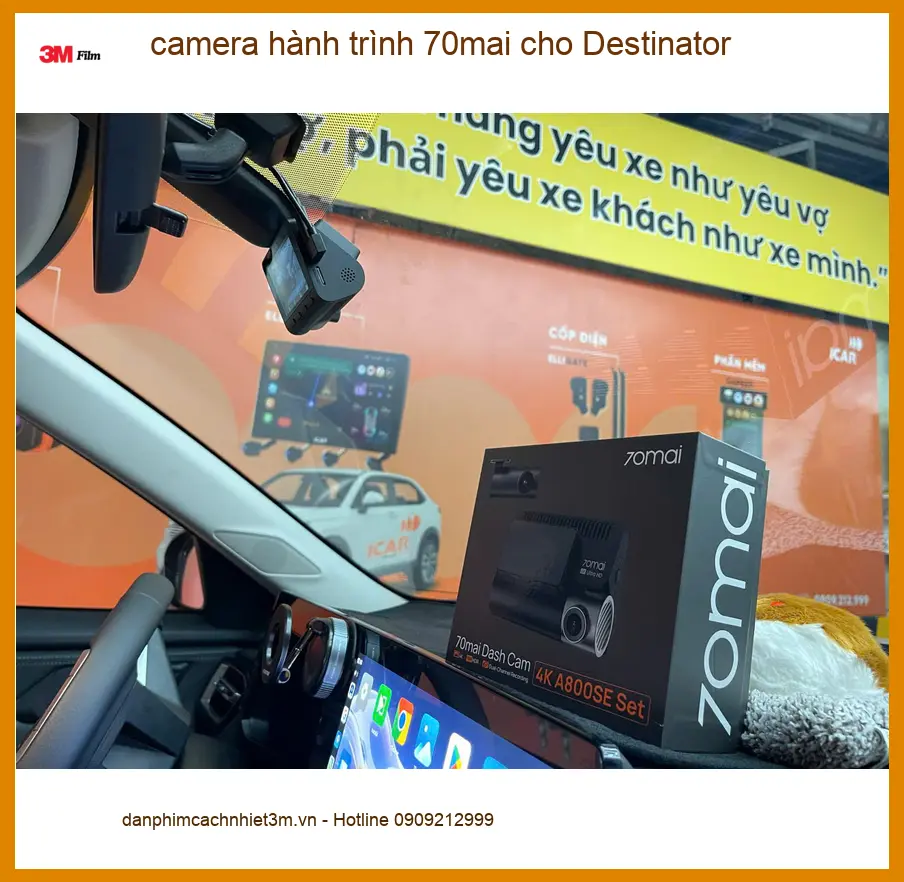 Anh Đức Minh lắp camera hành trình 70mai cho Hyundai Santa Fe ở Quận 2