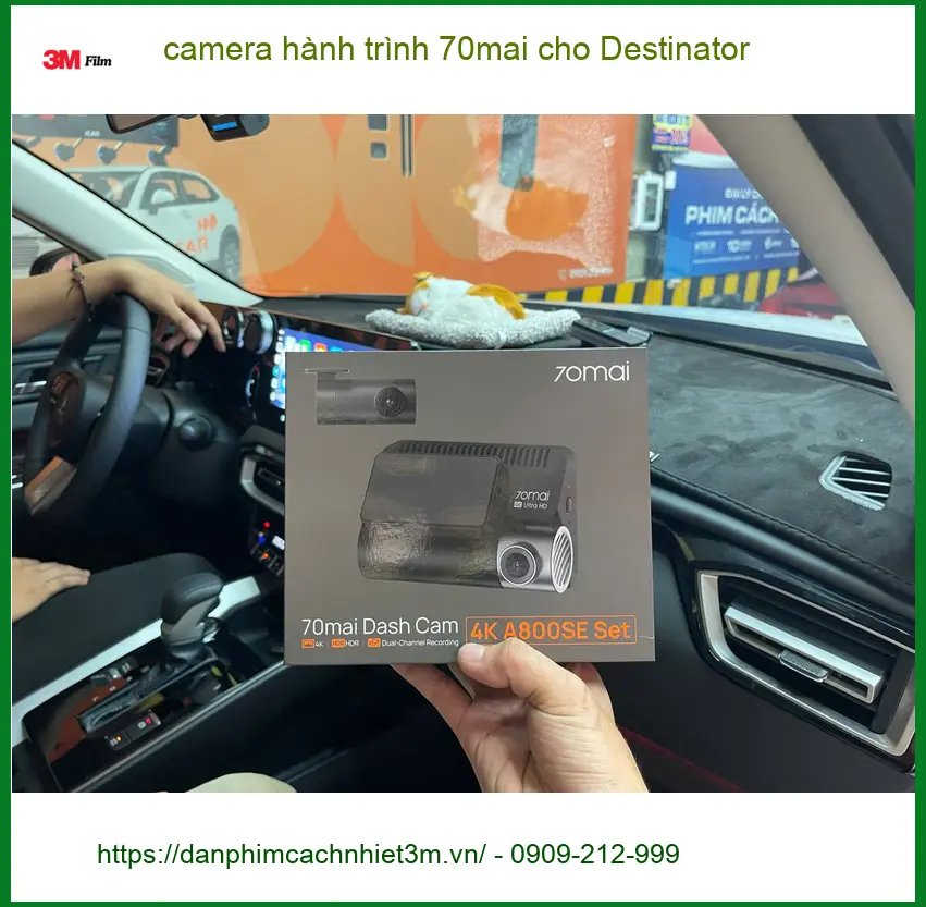 Chú Phước lắp camera hành trình 70mai cho Suzuki XL7 tại Quận 10