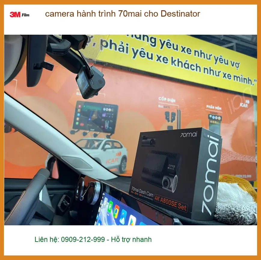 Anh Quang lắp camera hành trình 70mai chính hãng tại Quận 6 cho Hyundai Accent ảnh thực tế 2