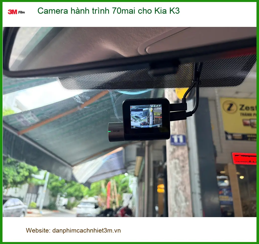 Anh Khải lắp Camera hành trình 70mai cho Kia K3 ở Quận 3 cần ghi hình rõ nét