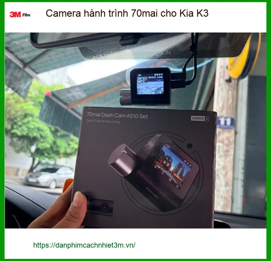 Anh Khải lắp Camera hành trình 70mai cho Kia K3 ở Quận 3 cần ghi hình rõ nét ảnh thực tế 2