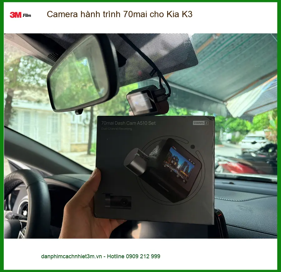 Anh Khải lắp Camera hành trình 70mai cho Kia K3 ở Quận 3 cần ghi hình rõ nét ảnh thực tế 3