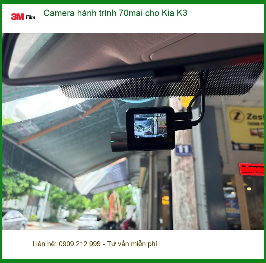 Anh Long lắp Camera hành trình 70mai cho Kia K3 ở Quận Bình Thạnh ảnh thực tế 5
