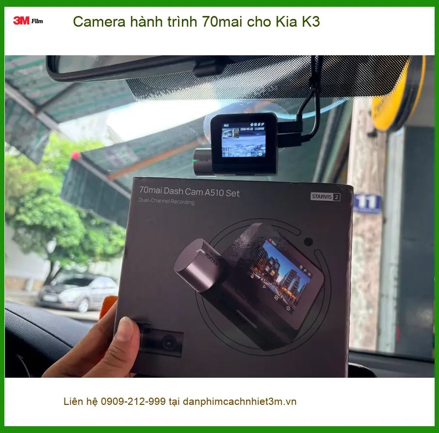 Anh Lâm lắp Camera hành trình 70mai Kia K3 Quận 4 để an tâm lái xe ảnh thực tế 3