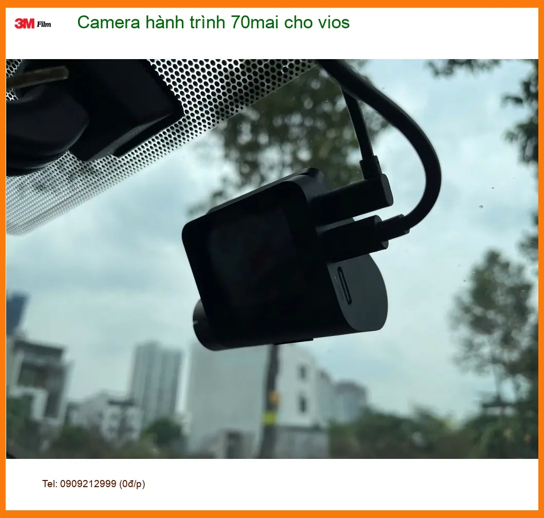 Chú Minh lắp Camera hành trình 70mai cho Vios tại Quận 1 an toàn ảnh thực tế 2