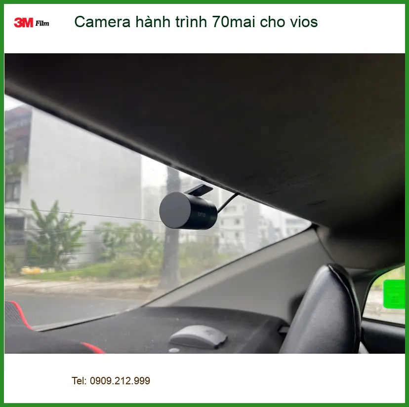 Chú Minh lắp Camera hành trình 70mai cho Vios tại Quận 1 an toàn ảnh thực tế 4
