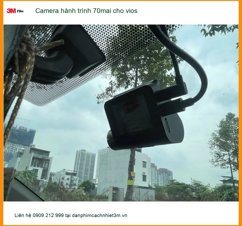 Chú Minh lắp Camera hành trình 70mai cho Vios tại Quận 1 an toàn ảnh thực tế 5