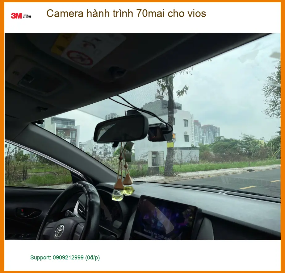 Cô Lan Anh lắp Camera hành trình 70mai cho Vios tại Hóc Môn để an tâm khi lái xe đêm