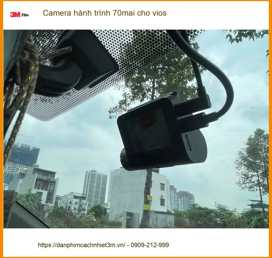 Cô Lan Anh lắp Camera hành trình 70mai cho Vios tại Hóc Môn để an tâm khi lái xe đêm ảnh thực tế 4