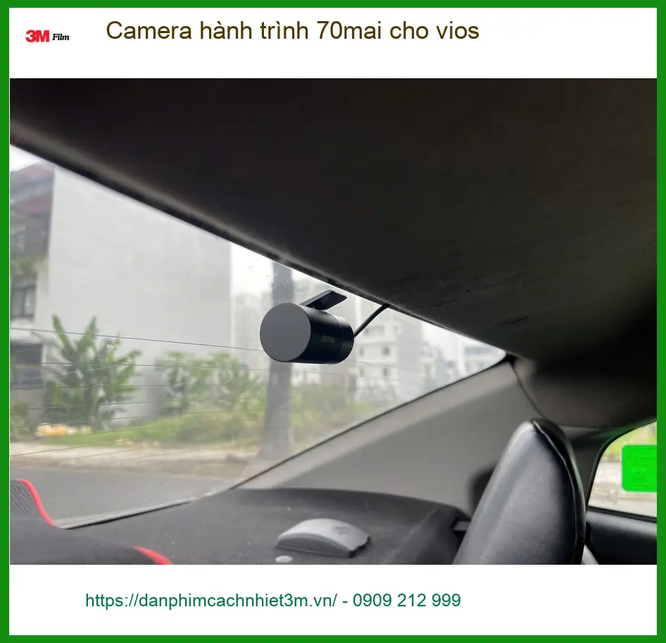 Anh Tùng lắp Camera hành trình 70mai cho Vios tại Quận Thủ Đức uy tín