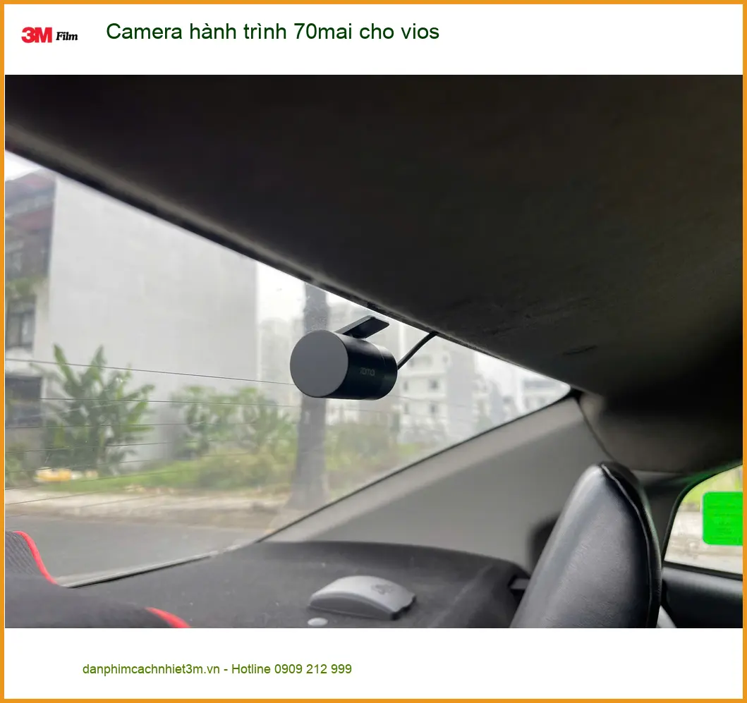 Anh Tấn lắp Camera hành trình 70mai cho Vios tại Quận 9 để lái xe an tâm ảnh thực tế 2