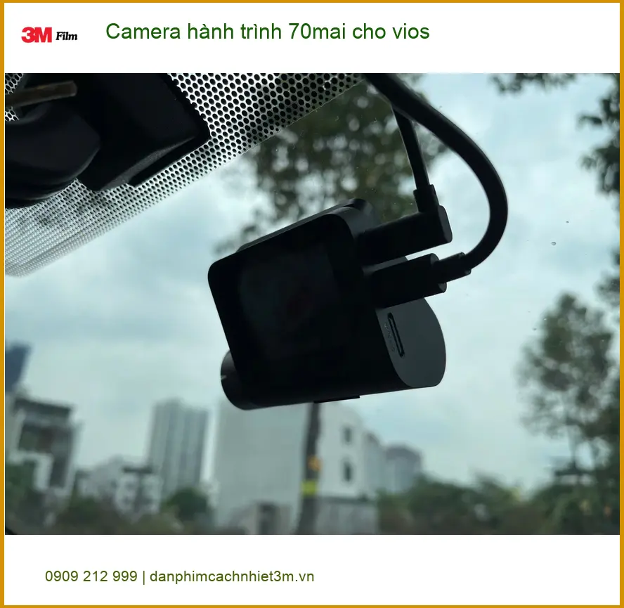 Anh Tấn lắp Camera hành trình 70mai cho Vios tại Quận 9 để lái xe an tâm ảnh thực tế 3