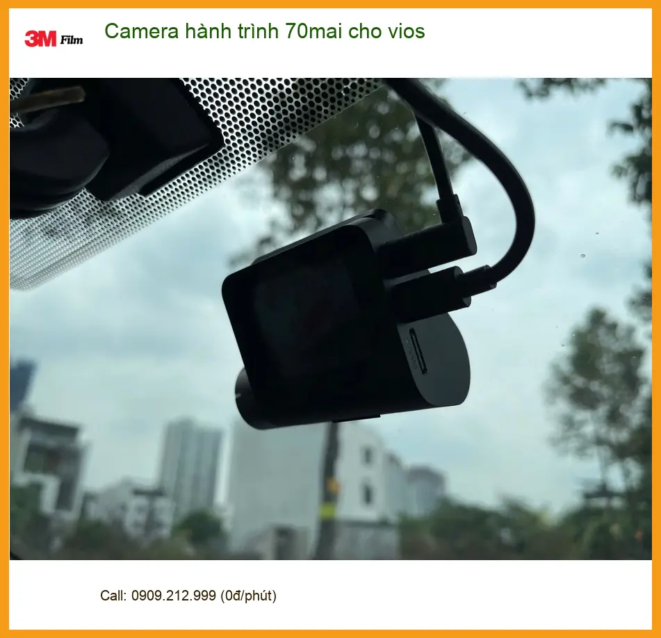 Chú Lâm lắp camera hành trình 70mai cho Vios tại Quận Gò Vấp để ghi lại lộ trình an toàn ảnh thực tế 5