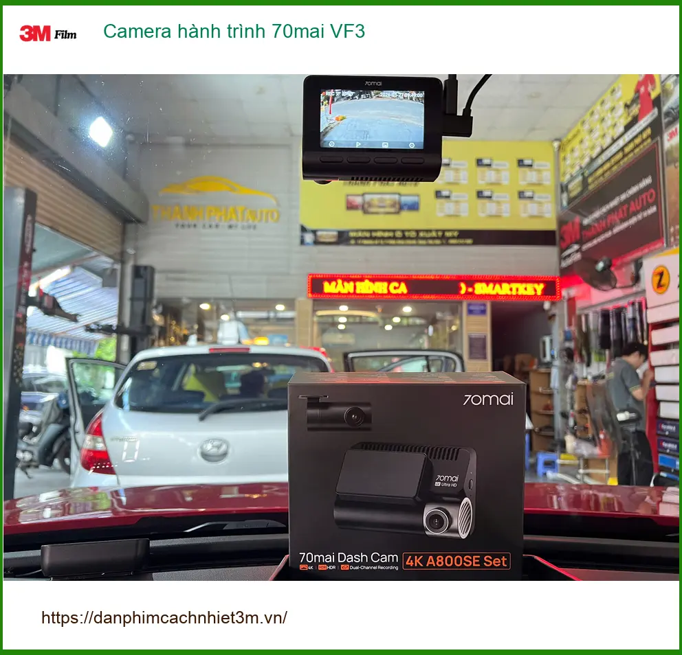 Chị Cẩm lắp Camera hành trình 70mai VF3 tại Quận 12 để ghi lại hành trình an toàn ảnh thực tế 2