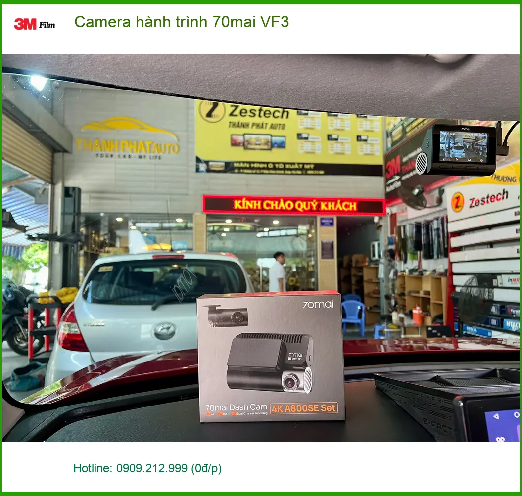 Chị Cẩm lắp Camera hành trình 70mai VF3 tại Quận 12 để ghi lại hành trình an toàn ảnh thực tế 3