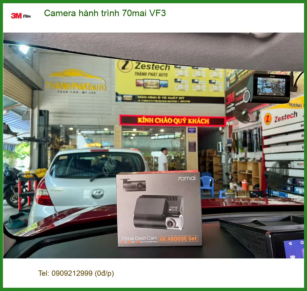 Anh Khải lắp Camera hành trình 70mai VF3 cho Toyota Vios tại Quận 1 ảnh thực tế 2