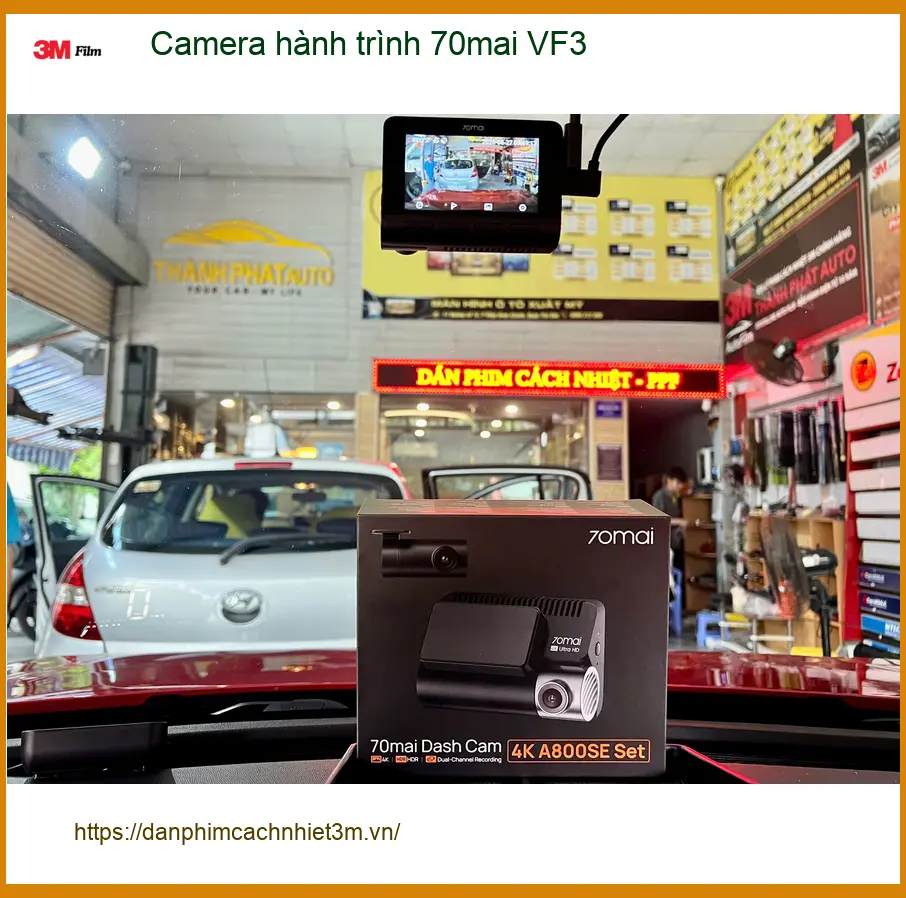 Anh Nam lắp Camera hành trình 70mai cho VinFast VF3 Quận 9, bảo vệ xe ảnh thực tế 2