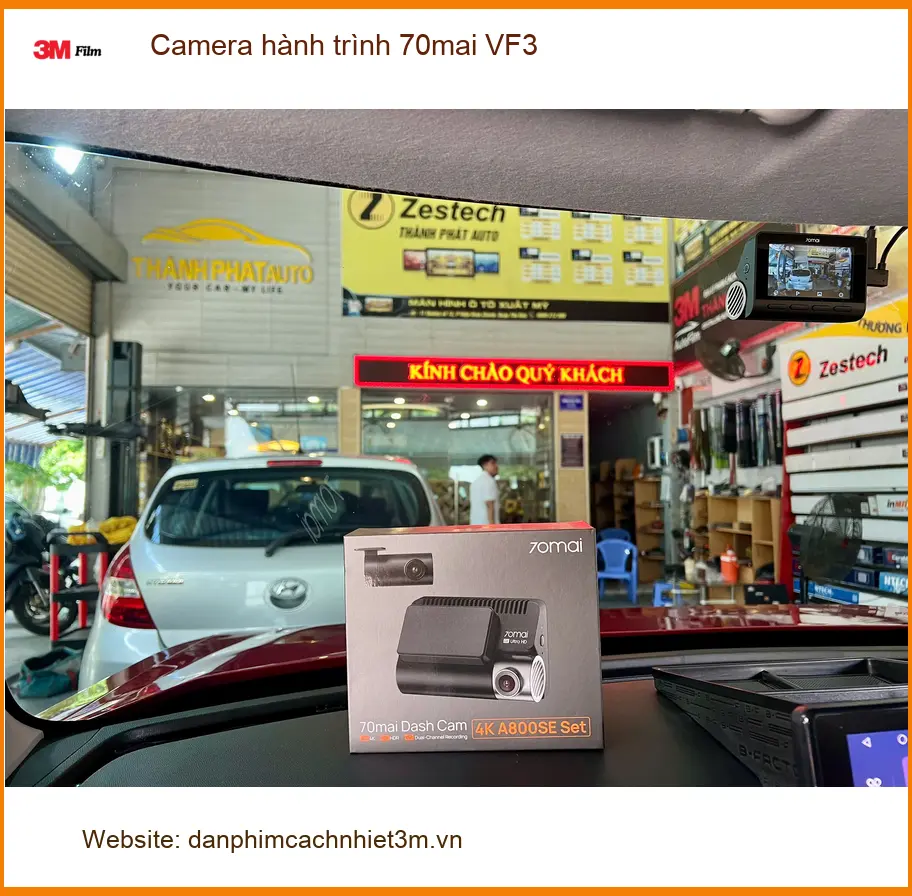 Anh Nam lắp Camera hành trình 70mai cho VinFast VF3 Quận 9, bảo vệ xe ảnh thực tế 3
