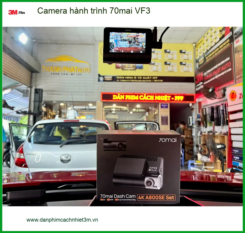 Anh Minh lắp Camera hành trình 70mai cho VinFast VF3 ở Quận 2 để ghi lại bằng chứng ảnh thực tế 3