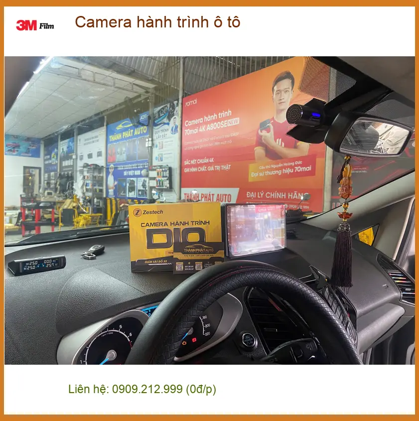 Chị Mai Phương lắp camera hành trình ô tô Honda CRV tại Quận 7 an tâm di chuyển